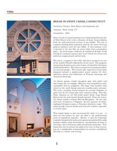 VSBA  HOUSE IN STONY CREEK, CONNECTICUT Architects: Venturi, Scott Brown and Associates, Inc. Location: Stony Creek, CT Completion: 1984