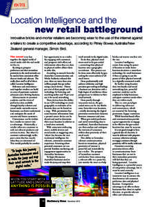 news  extra Location Intelligence and the new retail battleground