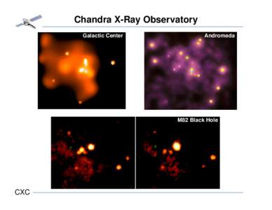 Chandra X-Ray Observatory Galactic Center Andromeda  M82 Black Hole