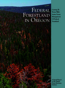 Federal  Forestland in Oregon  Coming To