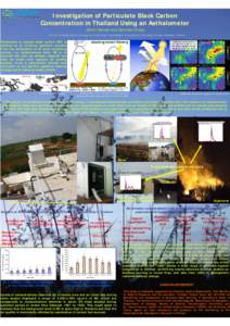 Investigation of Particulate Black Carbon Concentration in Thailand Using an Aethalometer Savitri Garivait and Ubonwan Chaiyo The Joint Graduate School of Energy and Environment, King Mongkut’s University of Technology