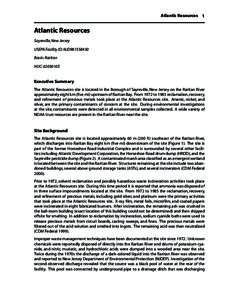 Atlantic Resources 1  Atlantic Resources Sayreville, New Jersey USEPA Facility ID: NJD981558430 Basin: Raritan