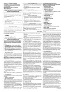 HIGHLIGHTS OF PRESCRIBING INFORMATION These highlights do not include all the information needed to use ELIDEL® safely and effectively. See full prescribing information for ELIDEL®. ELIDEL® (pimecrolimus) Cream, 1% fo