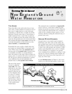 New England's Ground Water Resources: Magnificient Ground Water Connection