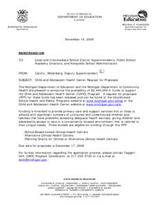 Microsoft Word - CAHC RFP Supt Memo[removed]doc