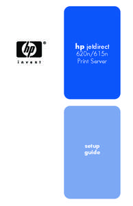 HP Jetdirect 620n/615n Print Server Setup Guide - ENWW