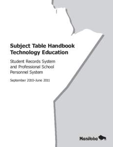 Subject Table Handbook - Technology Education