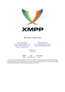 Instant messaging / Extensible Messaging and Presence Protocol / Online chat / XMPP Standards Foundation / XEP / Service discovery / URI scheme / Uniform resource identifier / Jingle / Computing / OSI protocols / XML