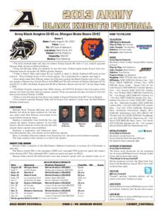 2013 Army  black knights Football Army Black Knights[removed]vs. Morgan State Bears (0-0)  ®