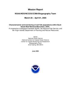 Saint Croix /  U.S. Virgin Islands / Florida Keys / Marine biology / Environmental data / National Oceanic and Atmospheric Administration / Apogon