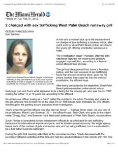 2 charged with sex trafficking West Palm Beach runaway girl | MiamiHerald.com