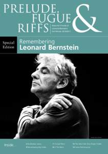 News for Friends of Leonard Bernstein Fall/ Winter[removed]Special Edition