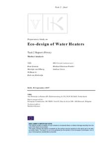 Task 2 - final  Preparatory Study on Eco-design of Water Heaters Task 2 Report (FINAL)