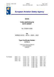 TCDS No.: EASA.A.064 Issue: 12 2