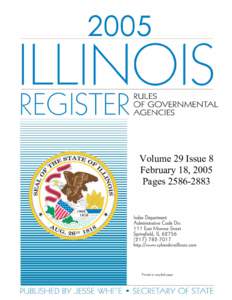 Volume 29 Issue 8 February 18, 2005 Pages[removed] TABLE OF CONTENTS February 18, 2005 Volume 29, Issue 8