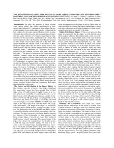 THE HUYGENS-HELLAS GIANT DIKE SYSTEM ON MARS: IMPLICATIONS FOR LATE NOACHIAN-EARLY HESPERIAN VOLCANIC RESURFACING AND CLIMATE EVOLUTION. J. W. Head1, L. Wilson2, J. Dickson1, G. Neukum3 and the HRSC Team. 1Dept. Geol. Sc