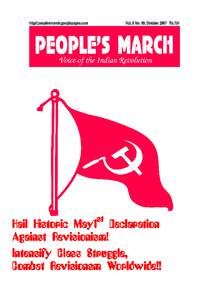 st  Hail Historic May1 Declaration Against Revisionism! Intensify Intensif