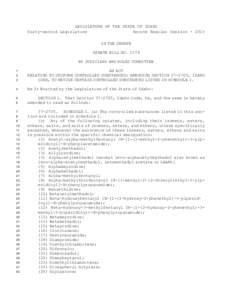 LEGISLATURE OF THE STATE OF IDAHO Sixty-second Legislature Second Regular Session[removed]IN THE SENATE SENATE BILL NO[removed]BY JUDICIARY AND RULES COMMITTEE