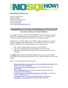 Microsoft Word - NoSQL Graph Databases Press Release Final.docx