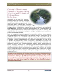 Watershed Protection Plan for the Leon River Below Proctor Lake DRAFT Summary of Management Strategies