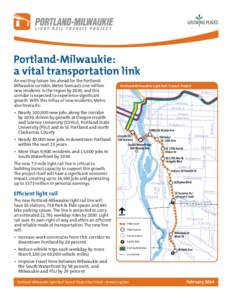 Portland-Milwaukie Light Rail Project Map