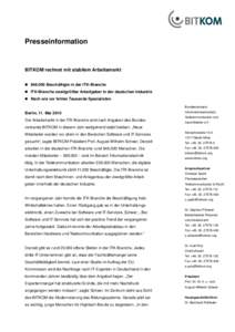 Microsoft Word - BITKOM Presseinfo ITK-Arbeitsmarkt