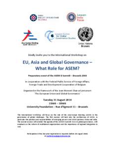 ASEM-workshop[removed]programme
