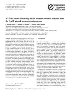 Atmos. Chem. Phys., 7, 5917–5936, 2007 www.atmos-chem-phys.net/ © Author(sThis work is licensed under a Creative Commons License.  Atmospheric