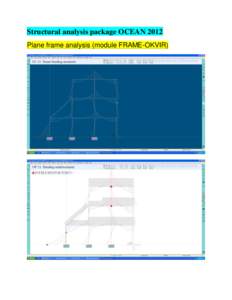 Structural analysis package OCEAN 2012 Plane frame analysis (module FRAME-OKVIR) 