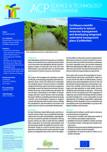 Caribbean scientific community in natural resources management and developing integrated watershed management plans (CariWatNet)