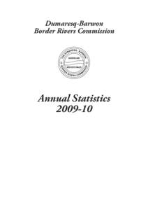 Dumaresq-Barwon Border Rivers Commission Annual Statistics[removed]