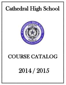 Cathedral High School  COURSE CATALOG[removed]