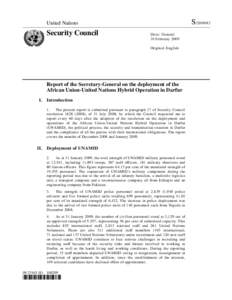Sudan / African Union – United Nations Hybrid Operation in Darfur / War in Darfur / Darfur / Omar al-Bashir / United Nations Security Council Resolution / Darfur conflict / Africa / International relations