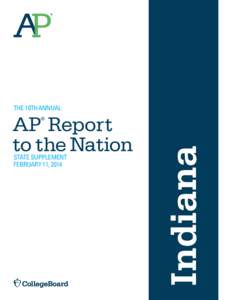 THE 10TH ANNUAL  AP Report to the Nation STATE SUPPLEMENT FEBRUARY 11, 2014