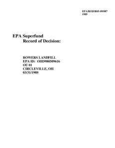 EPA/ROD/R05[removed]EPA Superfund Record of Decision: