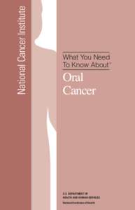 National Cancer Institute  What You Need To Know About  TM
