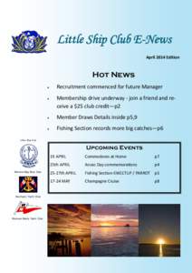 Little Ship Club E-News  April 2014 Edition  Hot News 