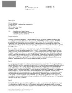 Microsoft Word - Biweekly Letter Report_Lakefront Tr[removed]doc