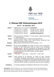 HSK von 1830 Königlich in Fantasie und Logik www.hsk1830.de www.hskjugend.de www.schachschule-hamburg.de