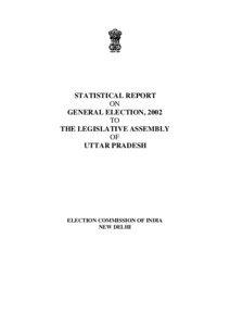 STATISTICAL REPORT ON GENERAL ELECTION, 2002