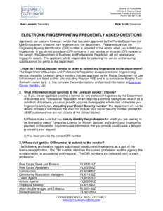 Division of Professions 1940 North Monroe Street Tallahassee, Florida[removed]Phone: [removed]Ken Lawson, Secretary