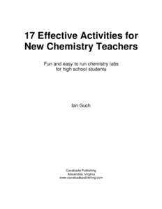 17 Effective Activities for New Chemistry Teachers Fun and easy to run chemistry labs for high school students  Ian Guch