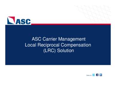 ASC Contracts LRC-LEC Imbalance Solution