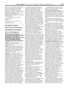 Federal Register / Vol. 75, No[removed]Monday, March 29, [removed]Notices There is an ‘‘eSubscription’’ link on the Web site that enables subscribers to receive e-mail notification when a document is added to a subsc