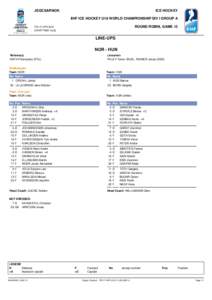 JEGCSARNOK  ICE HOCKEY IIHF ICE HOCKEY U18 WORLD CHAMPIONSHIP DIV I GROUP A ROUND ROBIN, GAME 12