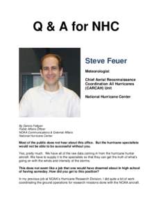 Microsoft Word - Q & A with Steven Feuer June 2012 FINAL.doc