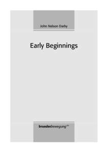 John Nelson Darby  Early Beginnings