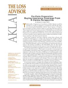 AKLA  THE LOSS ADVISOR  ANDERSON KILL LOSS ADVISORS