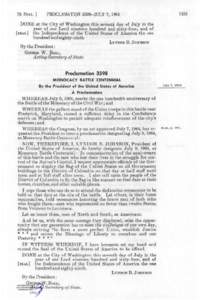 78 STAT. ]  PROCLAMATION 3598-JULY 7, 1!I64 1251