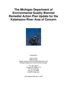 The MDEQ Biennial RAP Update for Kalamazoo River AOC